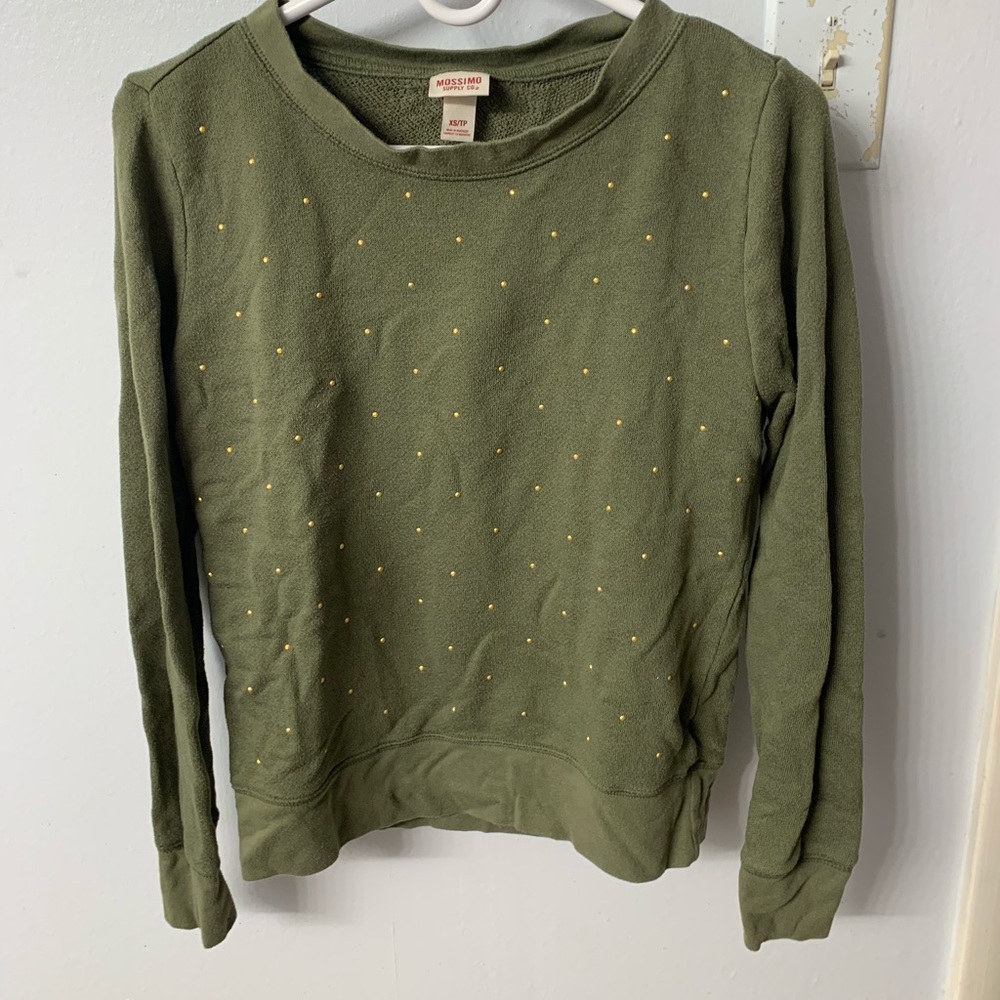 Green sweater w/ gems